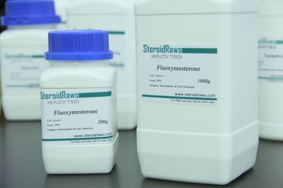 China Esteroides esteroides crudos Fluoxymesterone Halotestin del músculo de la estructura de no. 76-43-7 del Cas del polvo proveedor